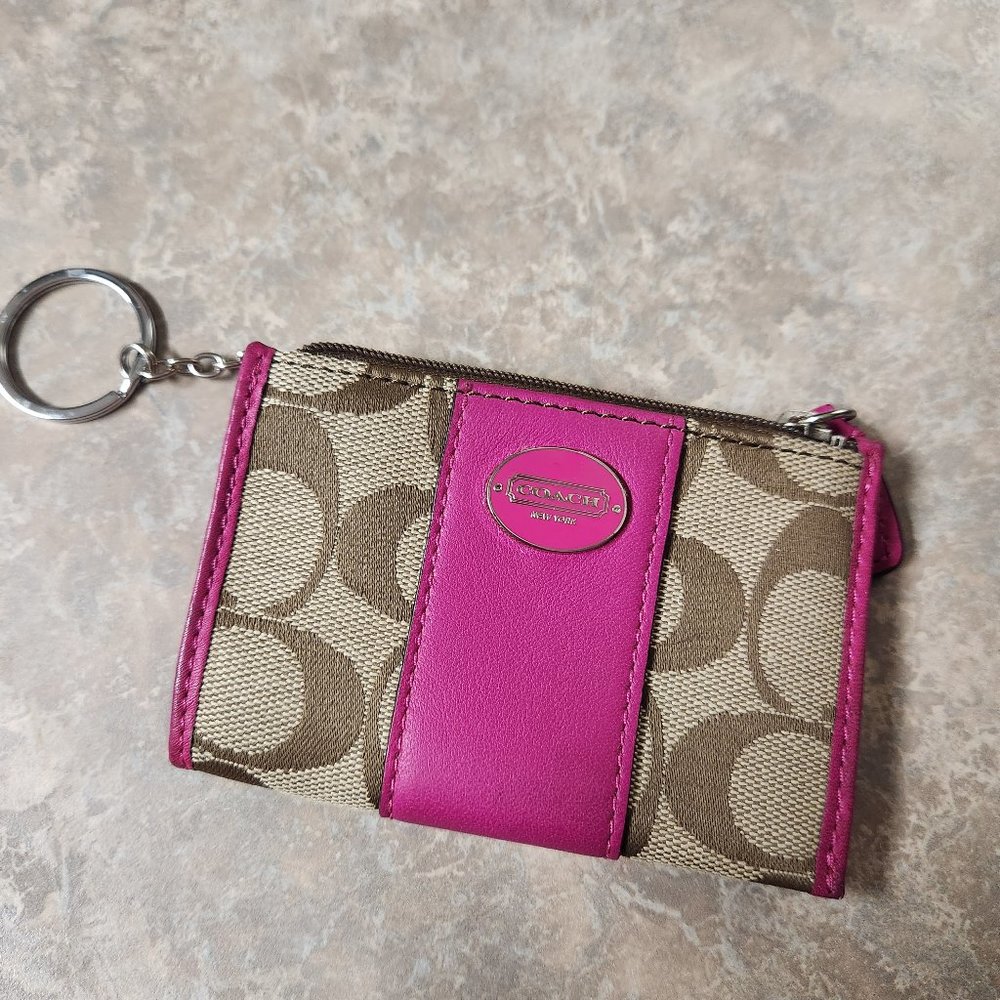 Coach keychain wallet